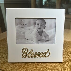 B/H Beekman Home “Blessed” Picture Frame  NWOT